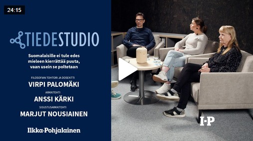 Virpi Palomäki, Anssi Kärki ja Marjut Nousiainen Tiedestudiossa.