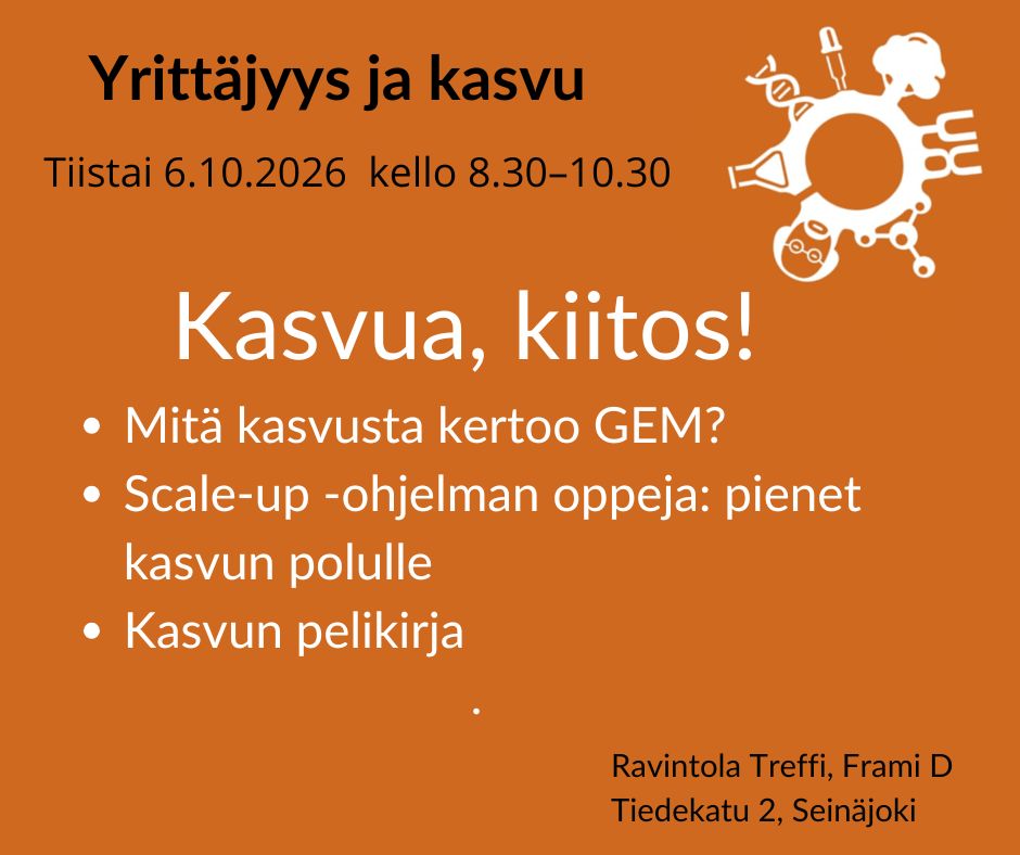 Kasvua, kiitos! Kuvassa Tietoprovinssin logo ja samat tekstit, mitä tekstiosassakin.