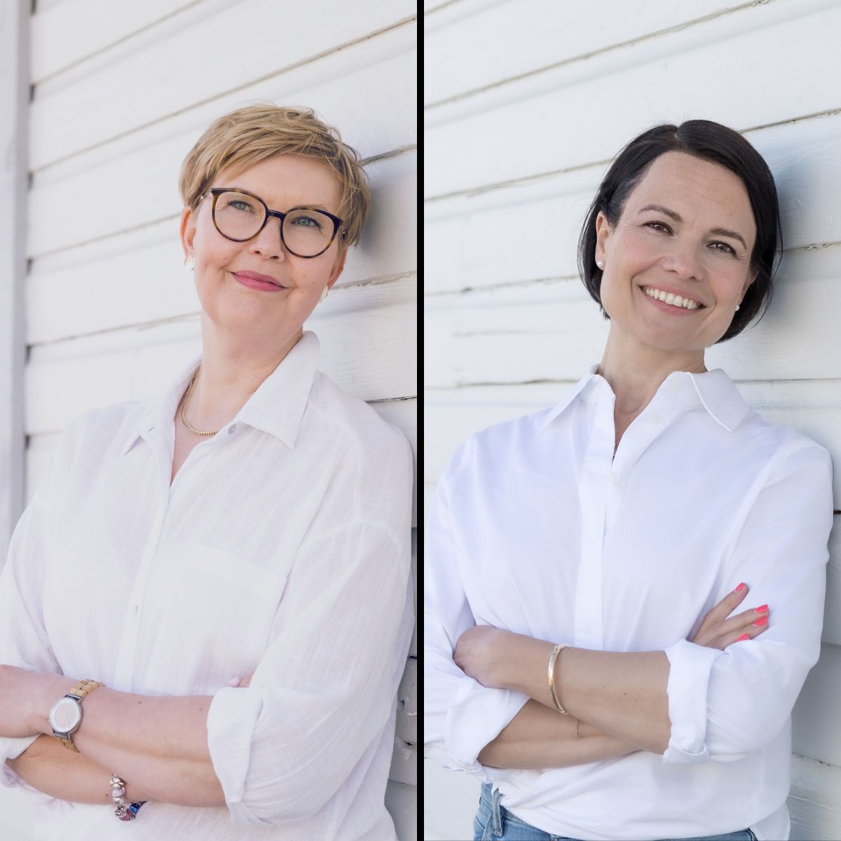 Kuvassa kouluttajat Riikka Jaatinen ja Mervi Johansson